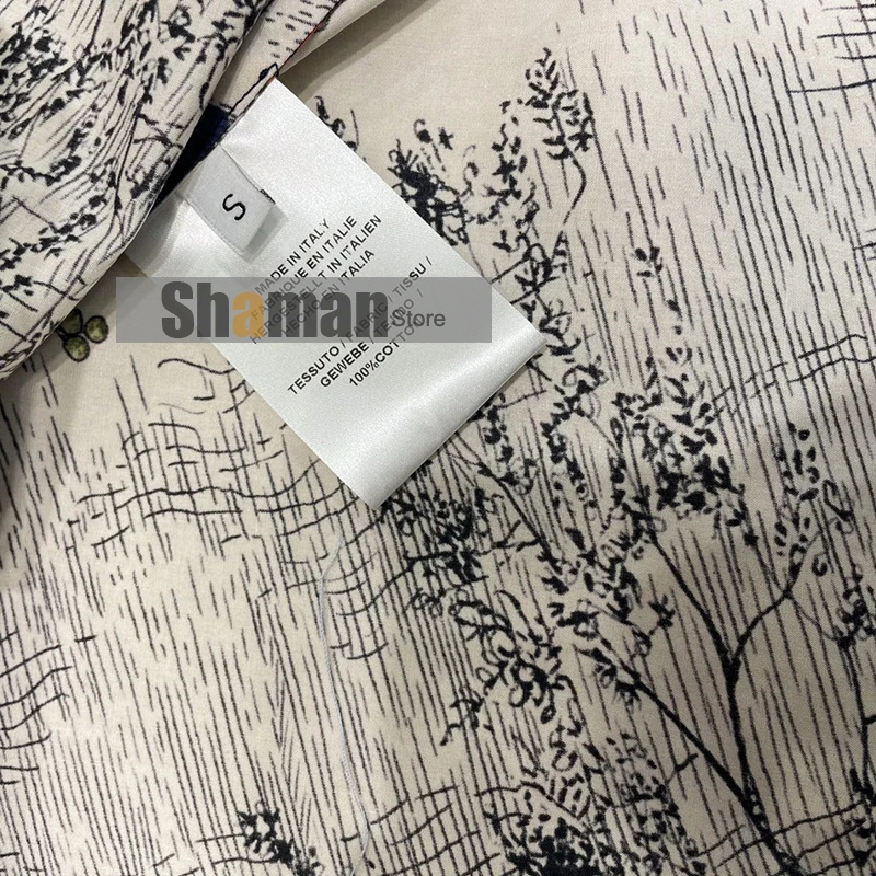 

2021 new Spring summer branded Luxury designer HIGH END women dresses vintage pure Cotton Sundress party MIDI Dress with belt