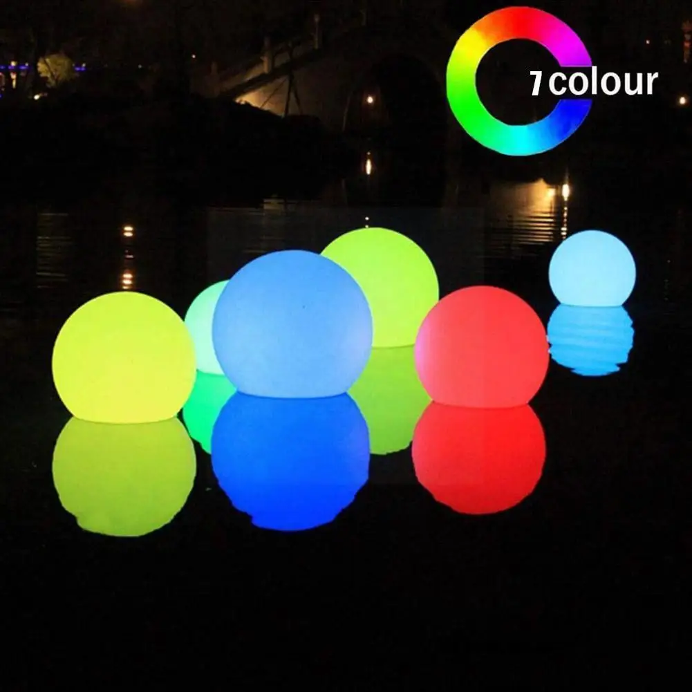 

Colorful Luminous Ball Light Floating Pool Lights Changing Lights Lights Led Hot Toy Rgb Waterproof Tub Night 8cm Ball Ip65 A4c3