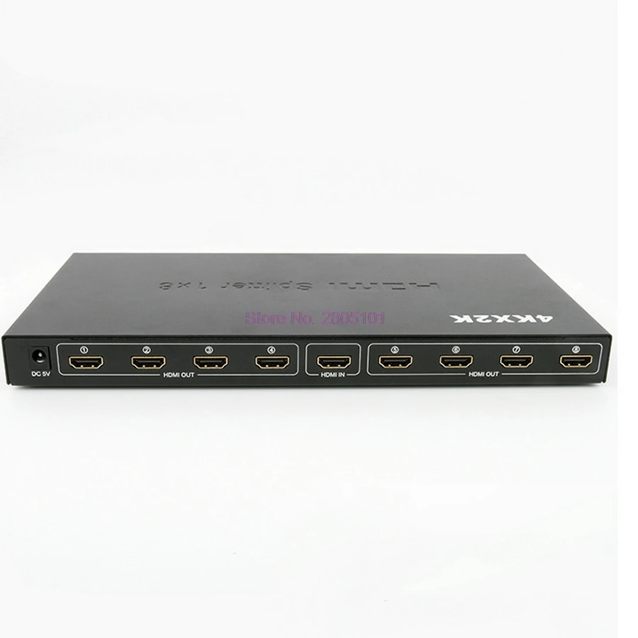 Dhl или fedex 10 шт 4K HDMI сплиттер 1X8 Порт распределяет 1 источник на 8 дисплеев