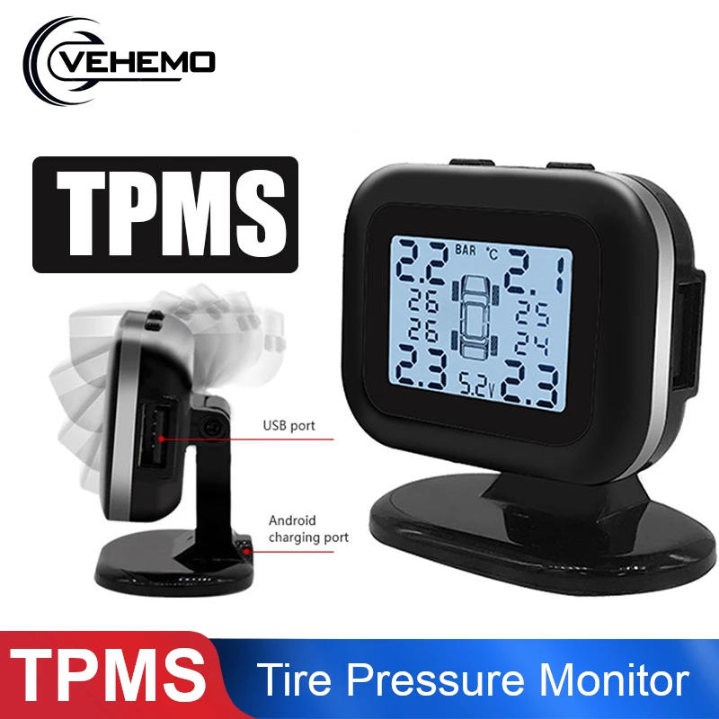 Автомобильный TPMS ЖК-экран система контроля давления в шинах датчик монитор с 4