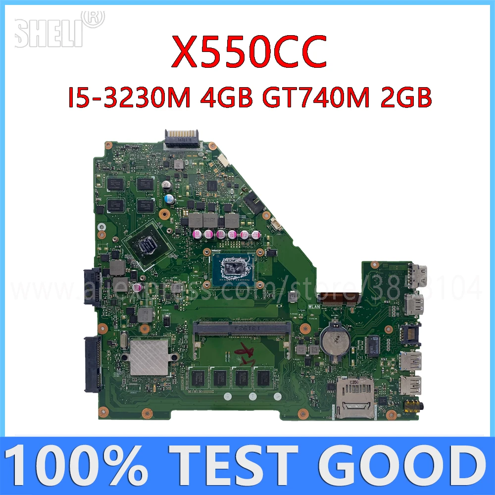 Для ASUS X550CC X550UB Материнская плата ноутбука со стандартным объемом 4 Гб ЦП GT740M 2 GPU