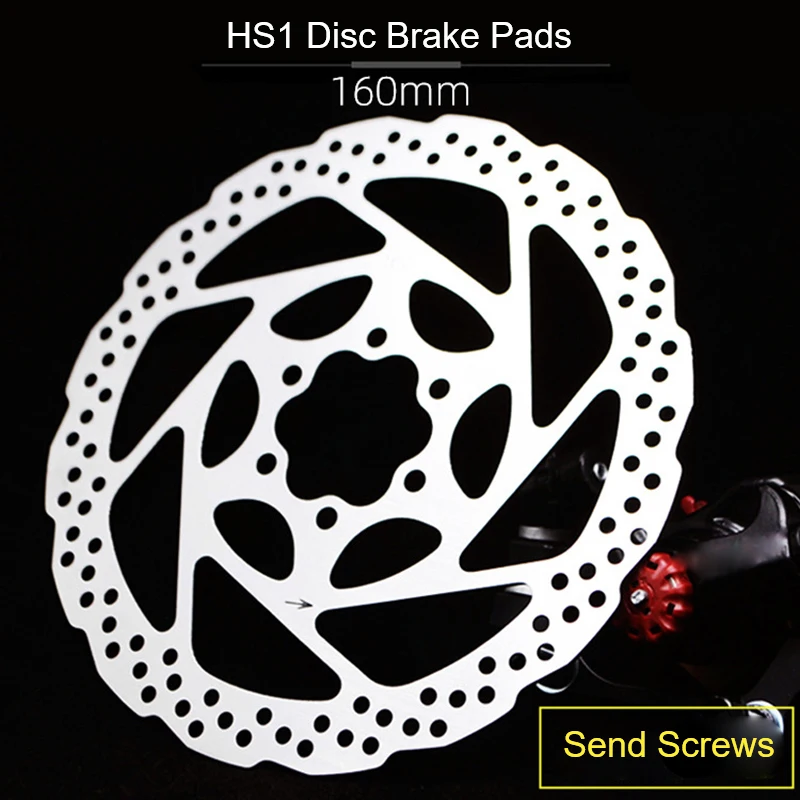 

1pcs 160mm Rotor Brakes for Road Bicycle MTB Hydraulic Stainless Steel Disc Brake Pads Upgrade Bicycle Parts With Screws