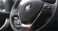 yimaautotrims steering wheel strip cover trim fit for bmw 1 3 5 series f30 118i 320li m line 2017 2018 abs interior mouldings