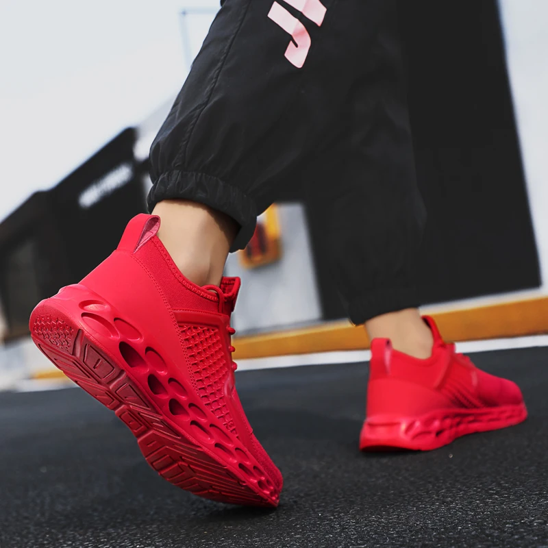 Новинка уличная Мужская обувь для бега светильник прогулочная спортивная