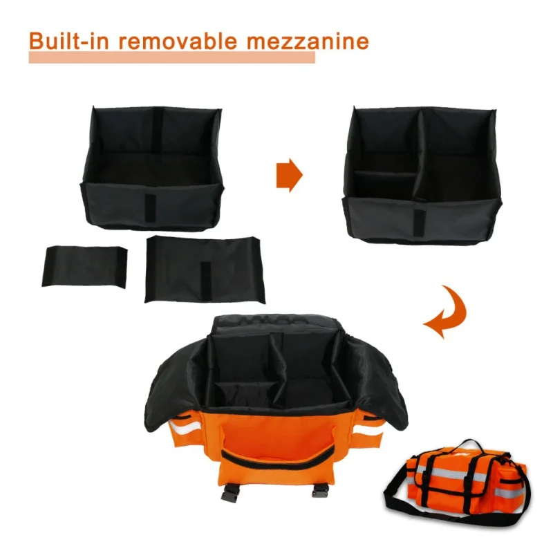 

First Aid Kit Sports Camping Bag Home Medical Emergency Survival Package Polyester Striking Cross Symbol Crossbody Bag