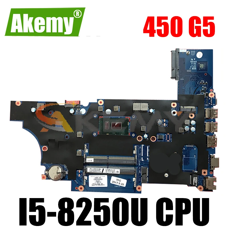 

Akemy для HP для Probook 450 G5 Материнская плата ноутбука DA0X8CMB6E0 L00828-601 L00828-001 материнская плата i5-8250U Тесты Ok Быстрая доставка