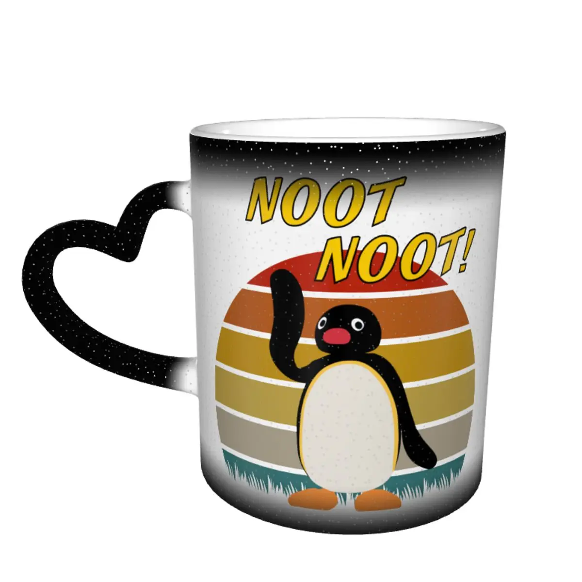 

Кружка Pingu, дешевая Эстетическая кружка, керамика, горячий шоколад, меняющие цвет чашек