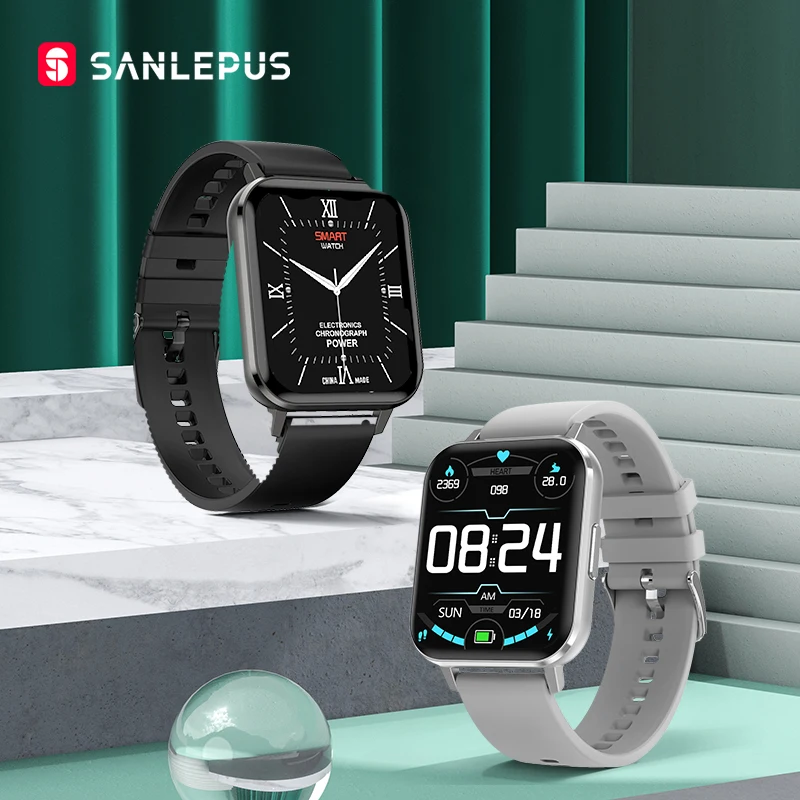 

SANLEPUS 2021 NEW Smart Watch Sport Heart Rate Monitor Waterproof Fitness Bracelet Men Women Smartwatch For Android Apple Xiaomi