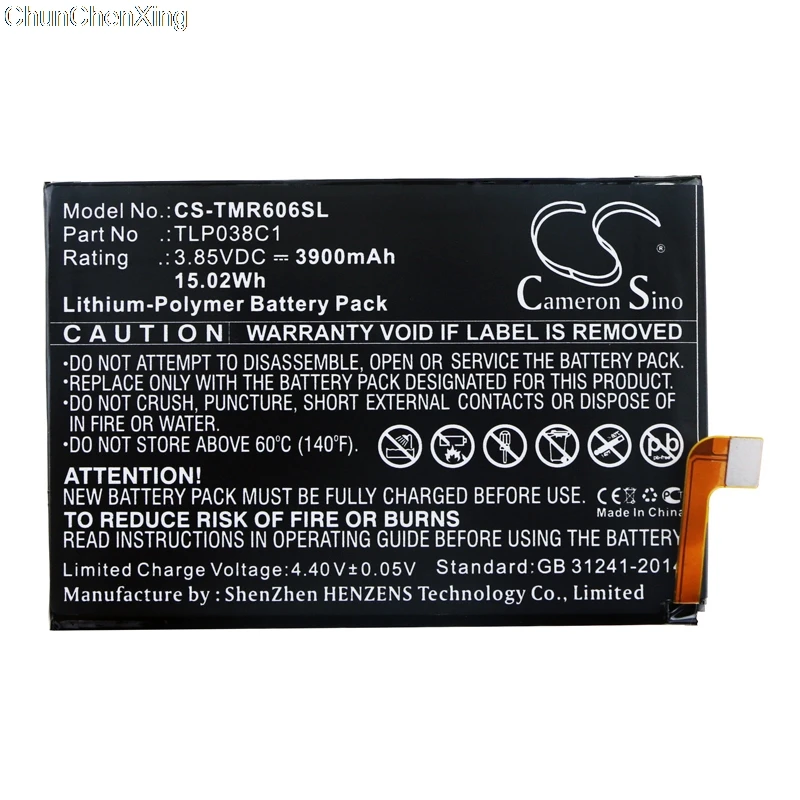 Cameron Sino 2900 мАч аккумулятор TLp030K7 для Alcatel 1S OT 5024D|Аккумуляторы мобильных телефонов| |