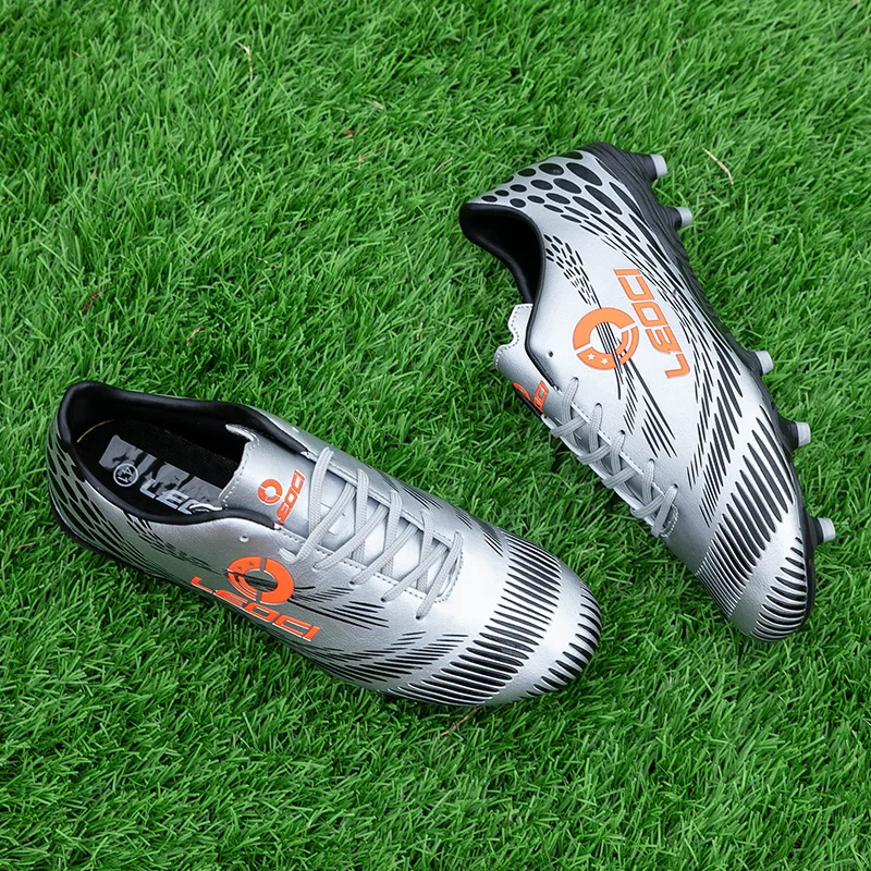 Мужские футбольные бутсы для мальчиков с длинными шипами футбольная обувь детей