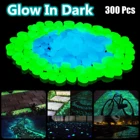 300 шт. технические гальки, садовые камни, светящиеся камни для внутреннего и наружного двора, газон, дорожек, подъездных дорожек, растений, аквариума