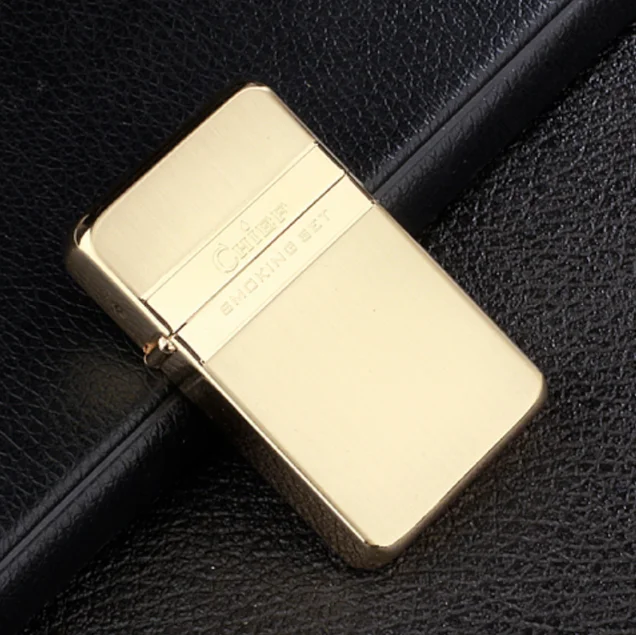 Керосиновая масляная сигаретная Зажигалка CHIEF ультратонкая из чистой меди