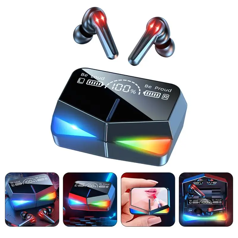 

1 Set Professional Portable Game Earphone Earbuds with Charging Case Wireless Headset