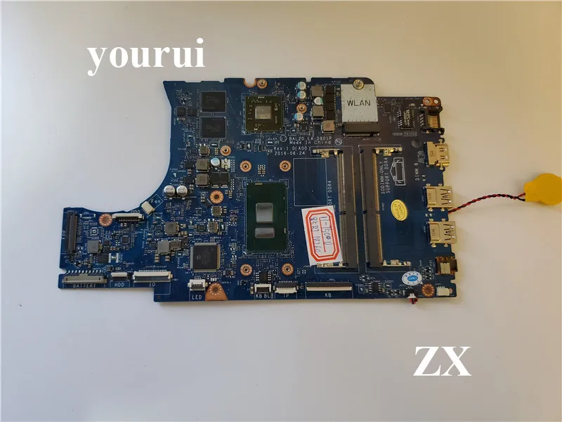 Материнская плата для ноутбука BAL20 LA D801P CN 0Y8N7H/02 PVGT Y8N7H DDR4 с SR2ZU i5 7200U 2 5 ГГц Dell Inspiron 5567