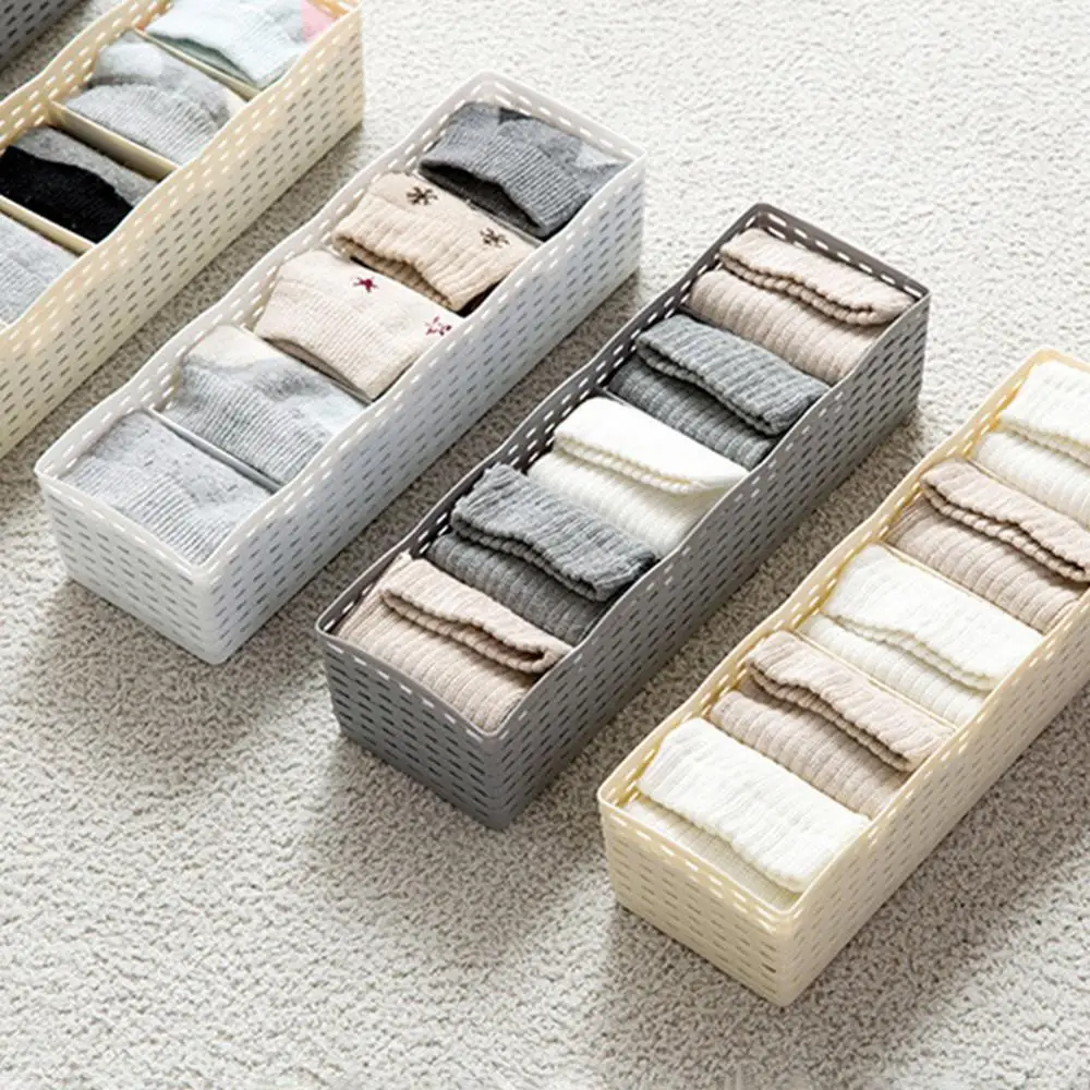 5 ячеек ящик для хранения унисекс носков корзина нижнего белья органайзер