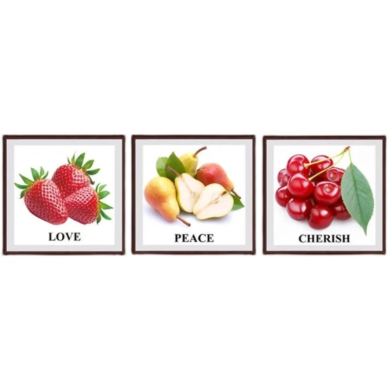 

Printed Cross Stitch Needlework,DIY Living Room,Set For Embroidery Kit Full Cross-Stitching Silk Thread Fruits 3 Pieces