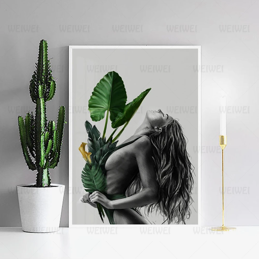 Сексуальный женский девиз постеры и принты Скандинавское украшение настенные