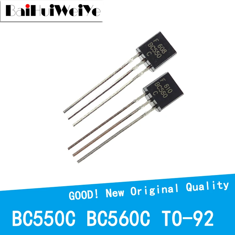 

50PCS/LOT BC550C BC560C BC550 BC560 TO-92 TO92 Triode Transistor 60V/0.5A New Original Good Quality Chipset