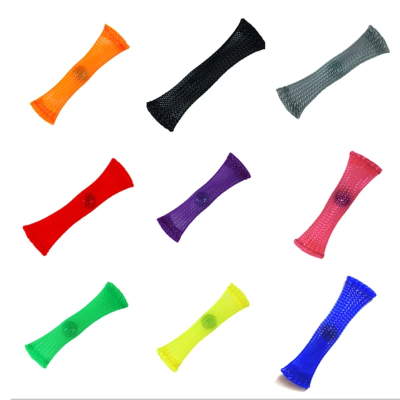 

MOLD 6 Pcs Braided Net Tube Decompression Toy, Stress Relief Marble Toy for Kids and Adults