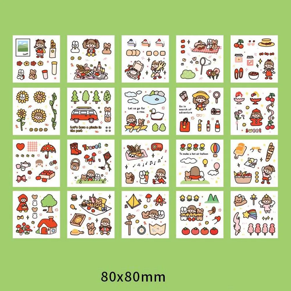 20 листов милые наклейки в виде планеты|Канцелярские наклейки| |