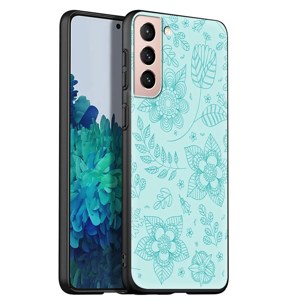 

Luxury Wildflowers Silicone TPU Case For Samsung Galaxy S20 FE S21 S20 Ultra S10E S10 Lite S9 S8 Plus 5G Luxury Phone Coque