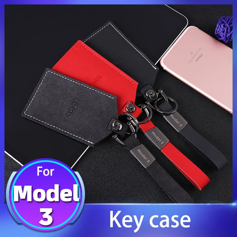 Натуральная кожа ключа автомобиля чехол Обложка для Tesla модель X S 3 Пульт