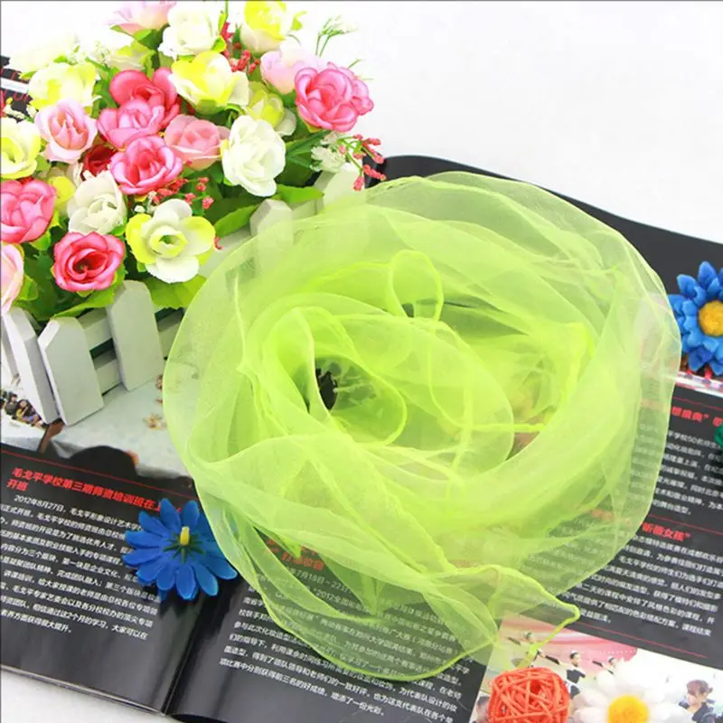 

Kids Performance Dance Scarves Children Kindergarten Bright Candy Color Scarf Juggling Movement Props