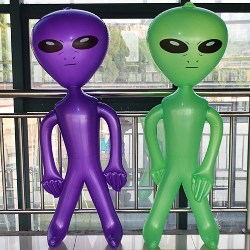 

1pc 90CM Inflatable Alien Advertising Air Mold Eco-Friendly Mold Funny Suit Party Fancy Dress Halloween Mold For Adult Kids