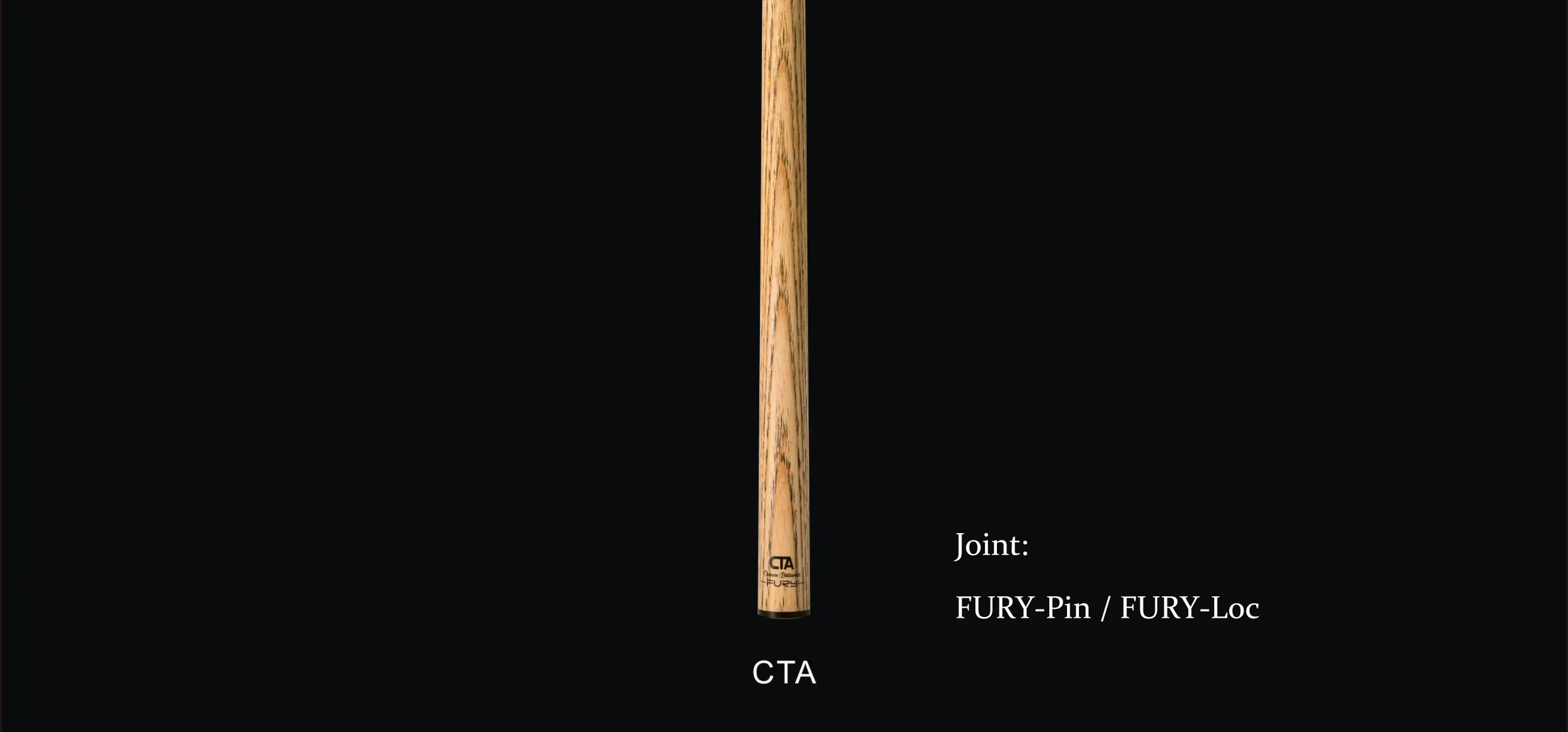 Оригинальный стержень FURY CTA CTM 11 мм тигровый Наконечник Длина 74 см из массива