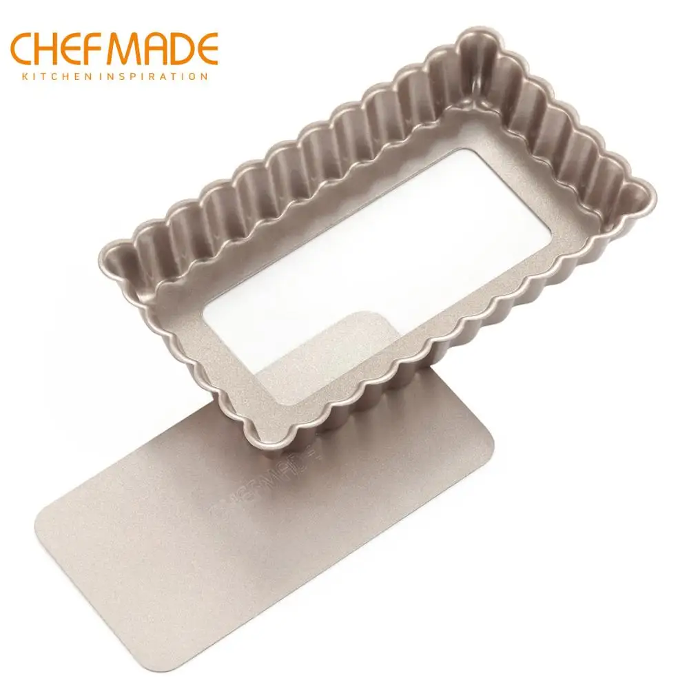 CHEFMADE 7 дюймовый тартов со съемным дном с антипригарным покрытием прямоугольник