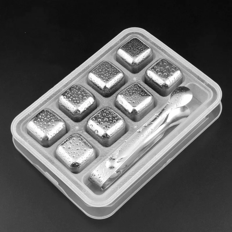 

304 stainless steel iron ice, ice pellets, ice hockey, metal frozen steel, ice cube, whisky artifact