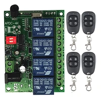 dc 12v 24v 4ch 4 ch wireless remote control light switch system wireless rf relay radio receiver module transmitter 315433mhz