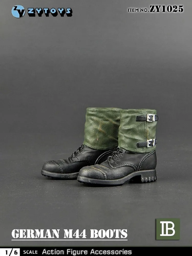

ZYTOYS 1:6 Scale ZY1025 Men Soldier WWII German M44 Combat Boots Leggings Boots Shoes for 12" Action Figure Body Accessories Toy