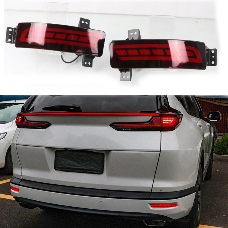 

Car LED Rear Bumper Reflector Light Rear False Tail Stop Brake Lamp Rear Fog Reflector for Honda Breeze 2020-2021