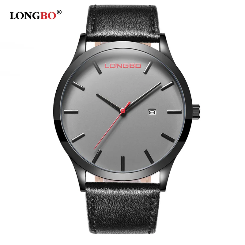 

Longbo Calendar Casual Fashion Simple Men's Belt Waterproof Quartz Watch