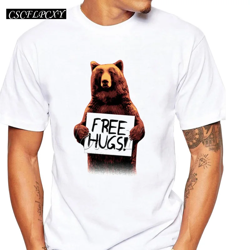 Самая дешевая мужская футболка с принтом свободные объятия топы буквенным