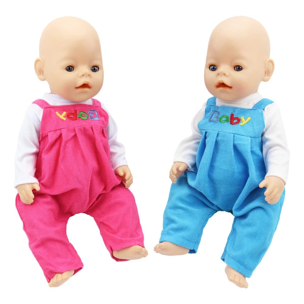 

Pants/T-shirts Doll Clothes fit 43cm Baby-born zapf or 42cm Nenuco Doll, American-Girl Our Generation 18 inch Dolls Accessories