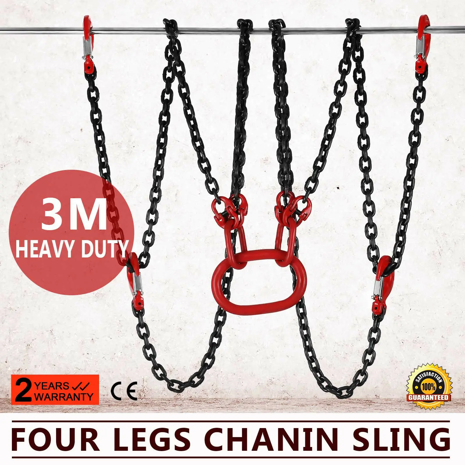 

3 м подъемная цепочка 5 тонн с 4 ножками для тяжелых условий эксплуатации