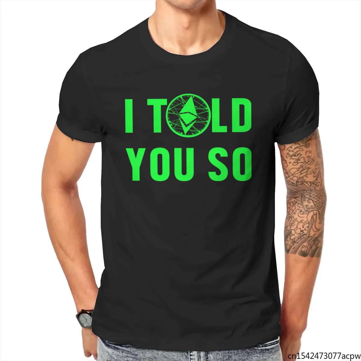 Ethereum I Told You So BTC Cryptocurrency Men's T-Shirt