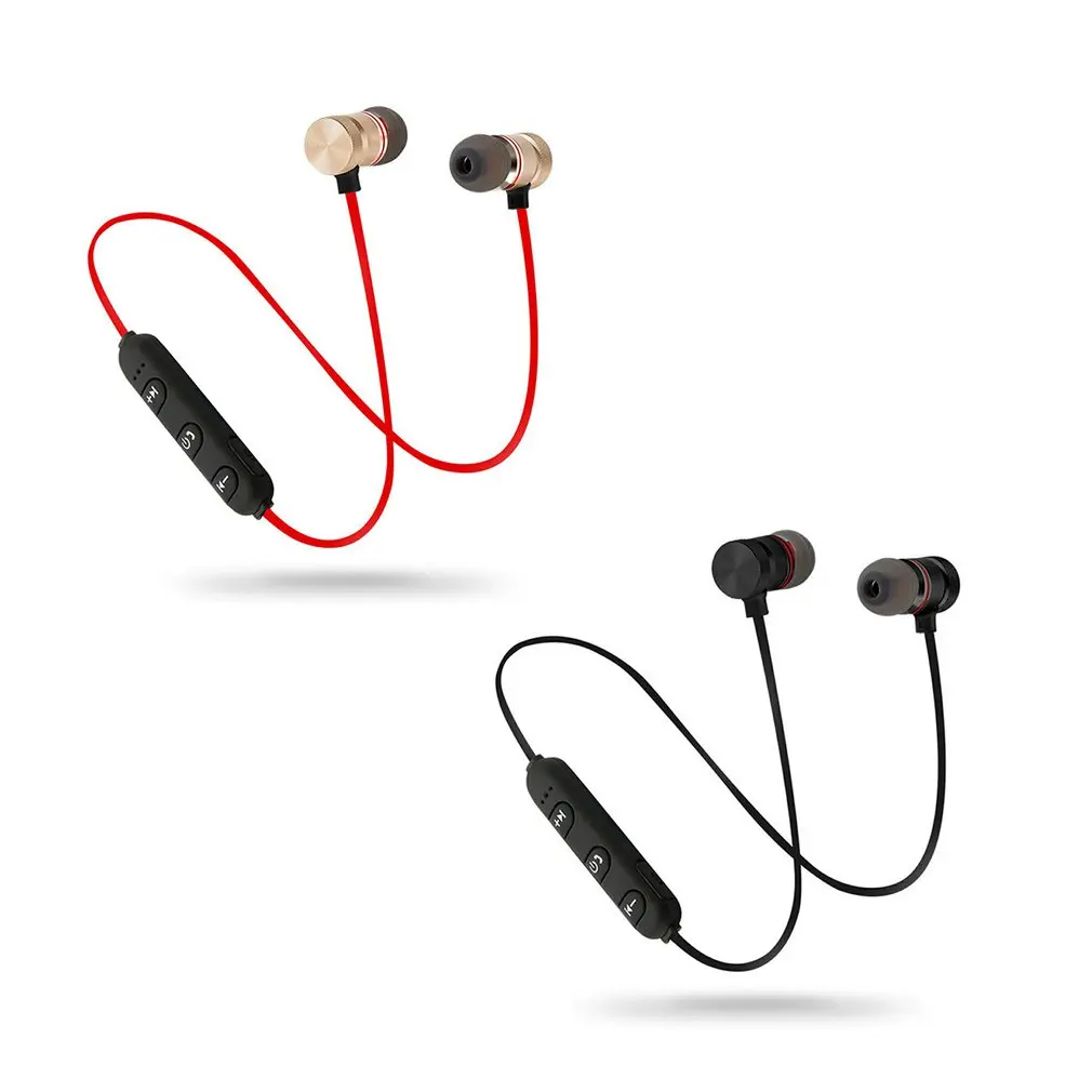 

5.0 Bluetooth Earphone Sports Neckband Magnetic Wireless Headset Stereo Earbuds Music Metal Headphones With Mic For All Phones