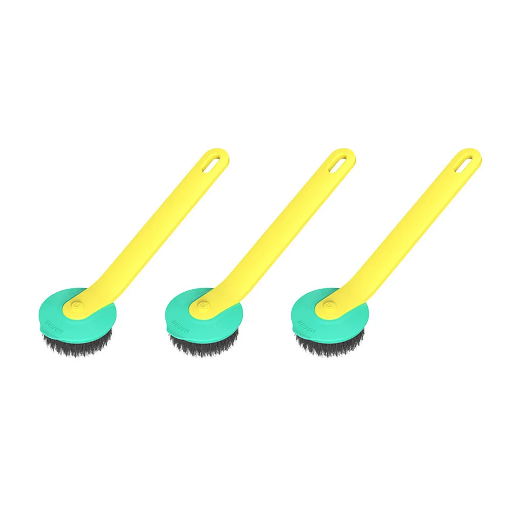 

3pcs Multipurpose Pan Brushes Long Handle Dish Brushes Home Kitchen Brush