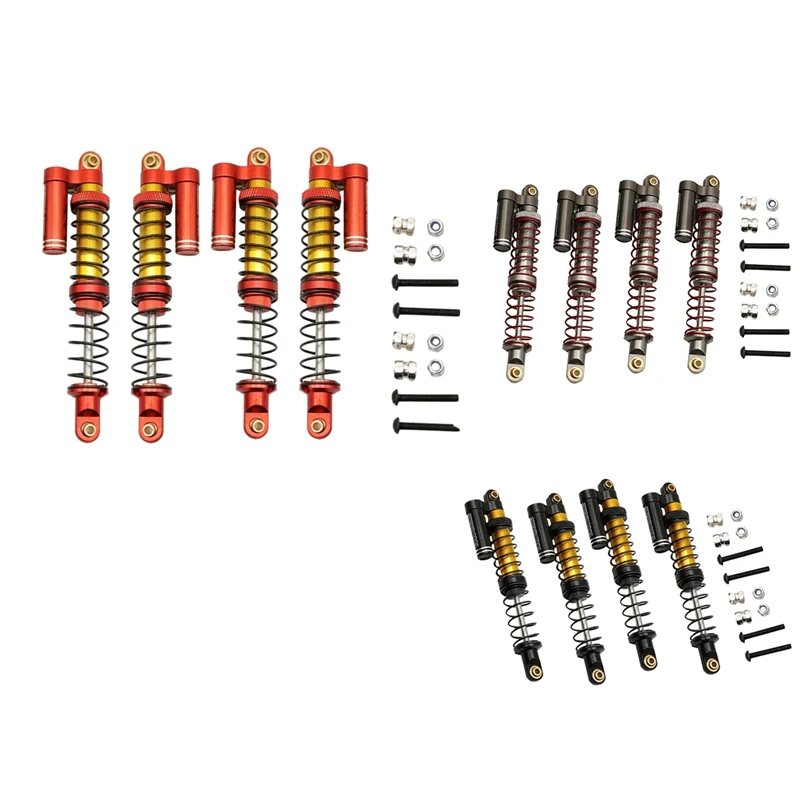 

COOL RACING 4 шт. амортизатор масляной Подвески RC 110 мм двойной пружинный амортизатор для 1/10 SCX10 TRX4 D90