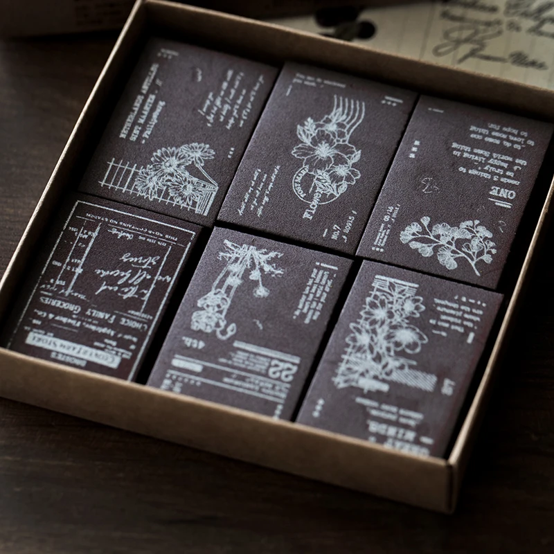 1 компл. Винтажный английский почтовый знак бабочка растение губка прозрачный