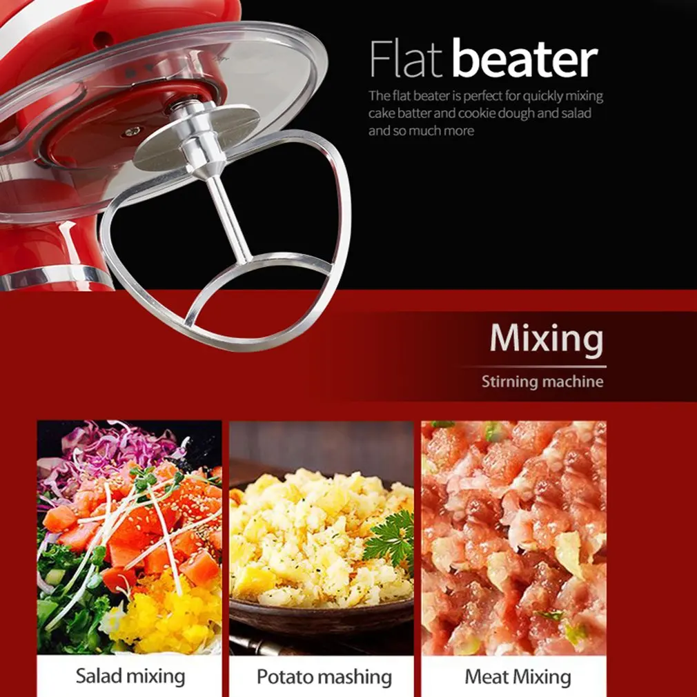 Миксер Электрический из нержавеющей стали 1200 Вт 6 скоростей|Кухонные комбайны| |