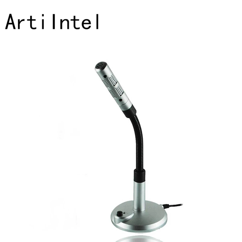 USB микрофон Настольный шумоподавление Портативный Студийный для речи Подставка