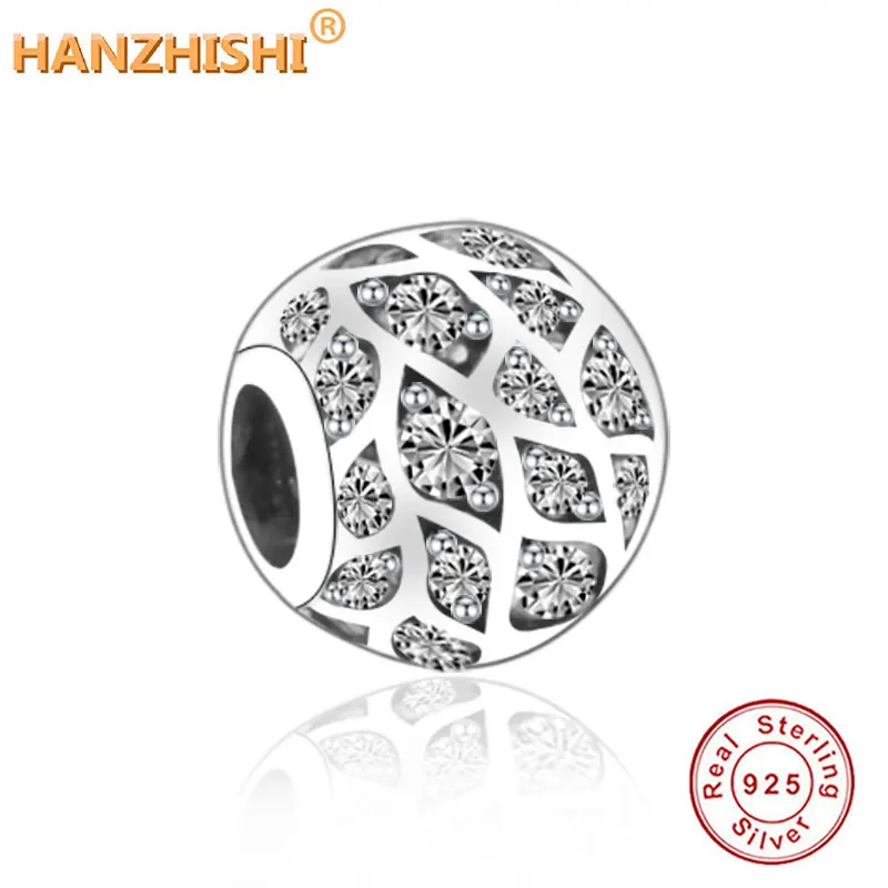 Бусины шармы из серебра 925 пробы с фианитами|Бусины| |