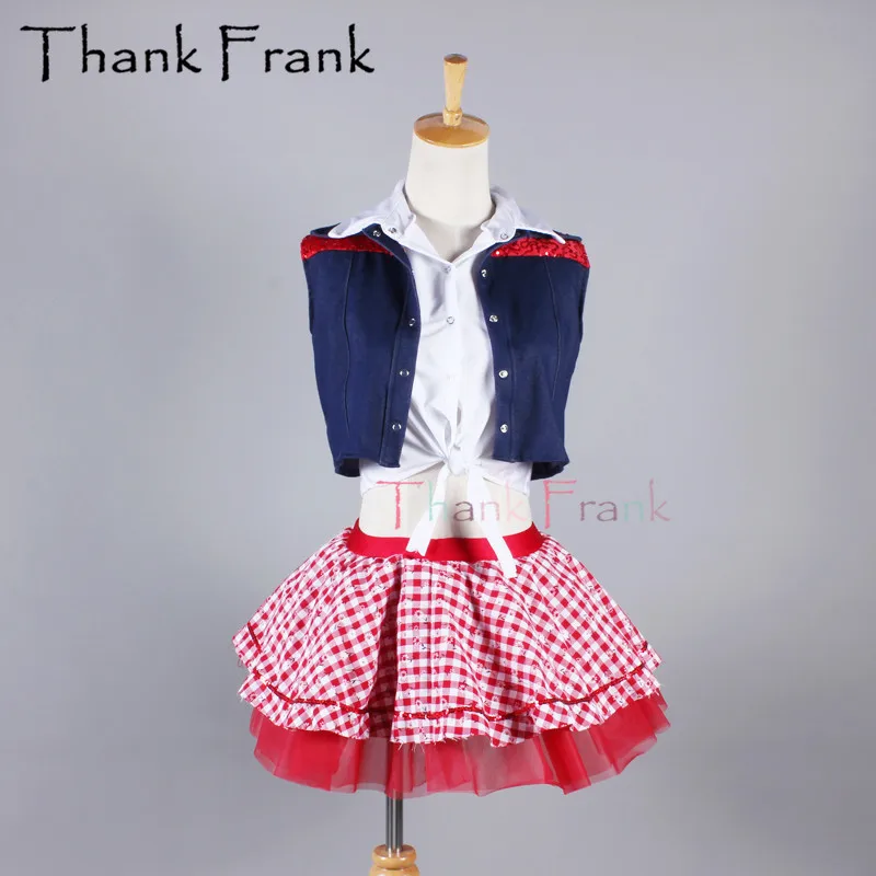 Новые джазовые детские танцевальные костюмы из 3 предметов Классическая