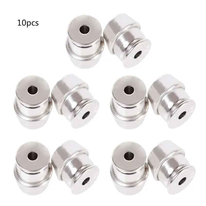 

L5YD 10Pcs Secure Earring Lock Earring Back Safe Ear Studs Nuts Earings Lifters Replacement for All Types of Earring Posts