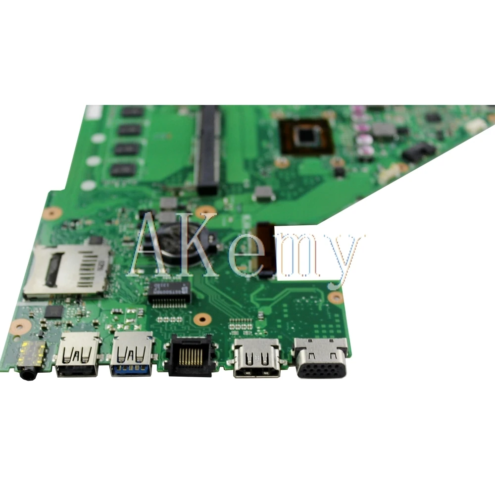 

Akemy X550CC Laptop motherboard For Asus X550CA X550CL R510C Y581C X550C original mainboard 4GB-RAM 1007U/2117U CPU