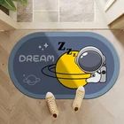 Коврик абсорбирующий Быстросохнущий нескользящий для ванной и туалета